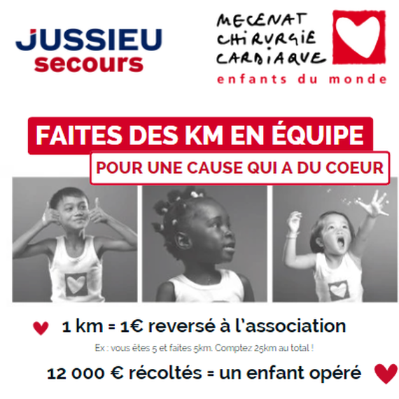 JUSSIEU secours court pour Mecenat Chirurgie Cardiaque